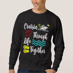 Sweatshirt Croisière à travers la vie ensemble Cratant bateau