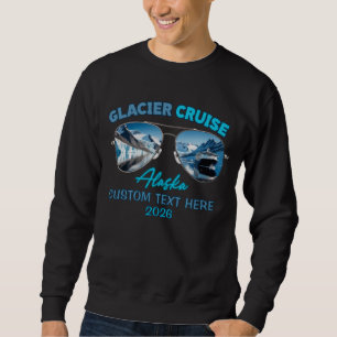 Sweatshirt Croisière aux glaciers d'Alaska, icebergs et monta