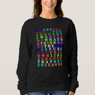 Sweatshirt Croissance des pensées positives Citation inspirée