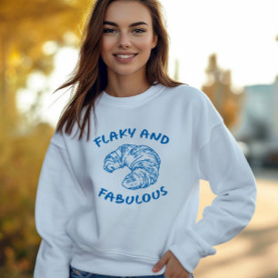 Sweatshirt Croissant français flamboyant et fabuleux