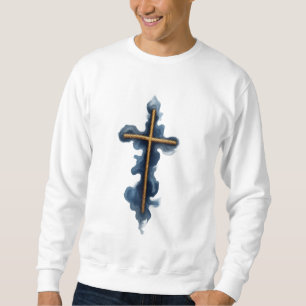 Sweatshirt Croix aquarelle Foi Sur La Peur