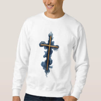 Sweatshirt Croix aquarelle Foi Sur La Peur