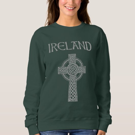 Sweatshirt Croix celtique d'Irlande (Devant)