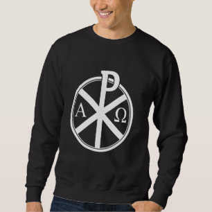 Sweatshirt Croix Chi-Rho - Symbole Jésus-Christ - v4