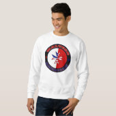 Sweatshirt Croix d'Amérique maltaise (Devant entier)