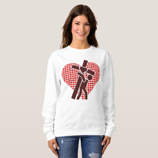 Sweatshirt Croix de Jésus (Devant entier)