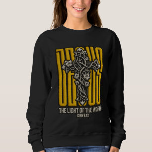 Sweatshirt Croix de Jésus brodée