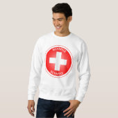 Sweatshirt Croix suisse Schweiz (Devant entier)