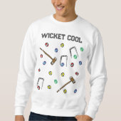 Sweatshirt Croquet à main fantaisiste Cool Wicket (Devant)