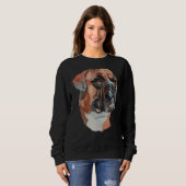 Sweatshirt Croquis d'illustration Pitbull (Devant entier)