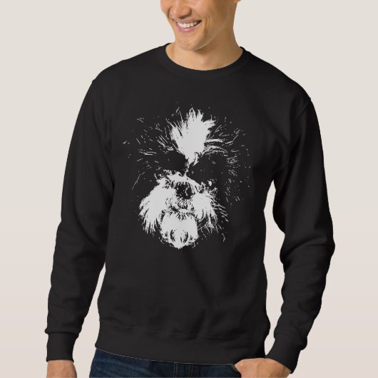 Sweatshirt Croquis Shih Tzu (Devant)