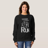 Sweatshirt Cross Country - Fun Group Therapy Running, Running (Devant entier)