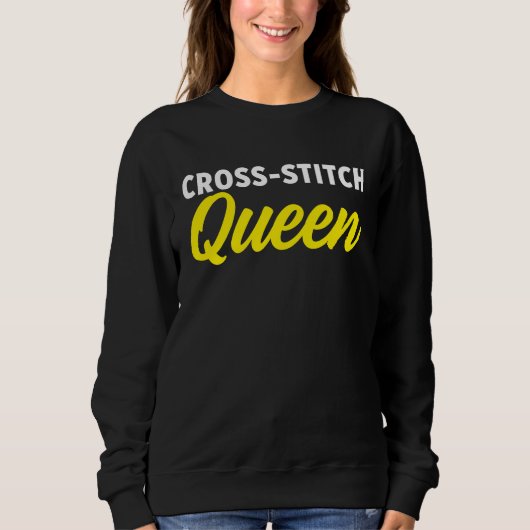 Sweatshirt Cross Stitch Cross Stitching Craft (Devant)