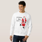Sweatshirt Crosse Vérification à deux reprises (Devant entier)