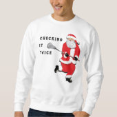 Sweatshirt Crosse Vérification à deux reprises (Devant)