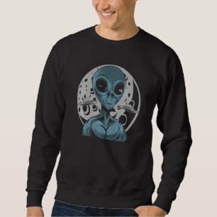 Sweatshirt Croyants en la vie extraterrestre Pleine lune Alie