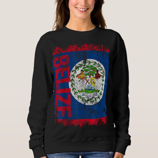 Sweatshirt CROYER Drapeau Vintage Distressé CROYER (Devant)