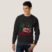 Sweatshirt Croyez en la magie de Noël, Père Noël en rouge (Devant entier)