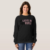 Sweatshirt Croyez-Vous En Vous-Même Des Citations De Message (Devant entier)