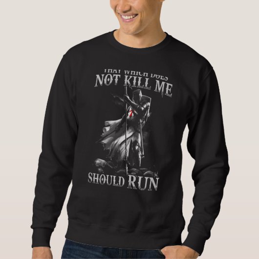 Sweatshirt Crusader Knight Templier Guerrier De Dieu Combattr (Devant)