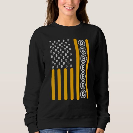 Sweatshirt Crypto Bitcoin Cryptomonnaie Blockchain Hodl Drape (Devant)
