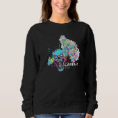 Sweatshirt Crypto Crâne Crâne Crâne d'Art Cristonaire Cardano (Devant)