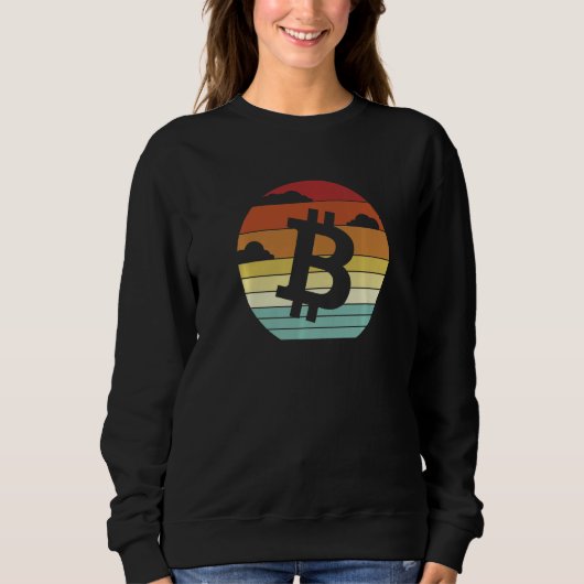 Sweatshirt Crypto Cryptomonnaie Blockchains Bitcoins Mineur B (Devant)