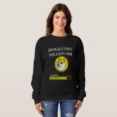 Sweatshirt Crypto Dogecoin Millionaire Chargement Cryptomonna (Devant entier)