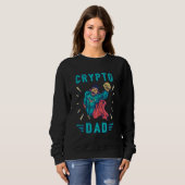Sweatshirt Crypto Hodl Papa Bitcoin Pièce Miner Funny Cryptoc (Devant entier)