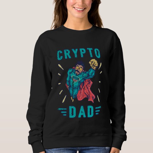 Sweatshirt Crypto Hodl Papa Bitcoin Pièce Miner Funny Cryptoc (Devant)