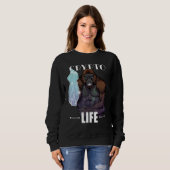 Sweatshirt Crypto Life Diamond Mains Mèmes Hommes Femmes Papa (Devant entier)