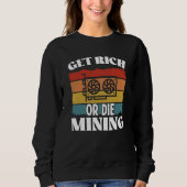 Sweatshirt Crypto Miner Cryptocurrency Blockchain Technology (Devant)