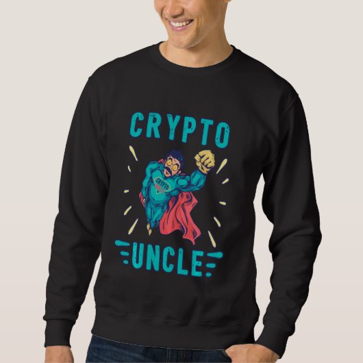 Sweatshirt Crypto Oncle Bitcoin pièce Hodl Funny Cryptocurren (Devant)