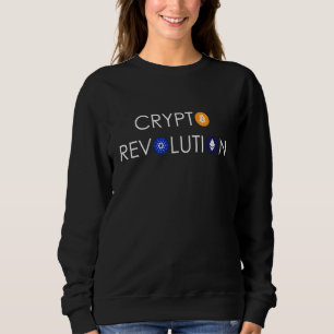 Sweatshirt Crypto Revolution Hodl Cryptomonnaie Btc Eth Ada