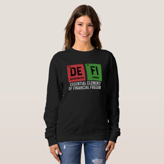 Sweatshirt Crypto Trader Cryptocurrency Decentralized Finance (Devant entier)