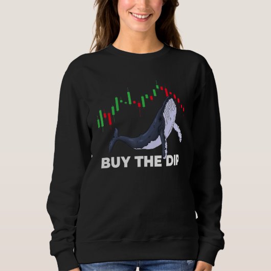 Sweatshirt Crypto Trading Acheter Le Dip Graphique Stock Bale (Devant)