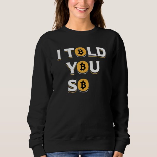 Sweatshirt Cryptocurrency Bitcoin Traders Or Btc  1 (Devant)