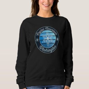 Sweatshirt Crystal Mountain Washington WA Souvenir de ski Sno