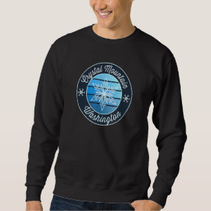 Sweatshirt Crystal Mountain Washington WA Souvenir de ski Sno