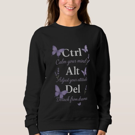 SWEATSHIRT CTRL, ALT, DEL (Devant)
