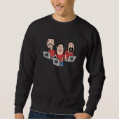 Sweatshirt Ctrl Alt Suppr Je Code De Pirate Informatique Pro (Devant)