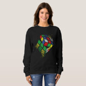 Sweatshirt Cube Colorful Awesome Graphic (Devant entier)