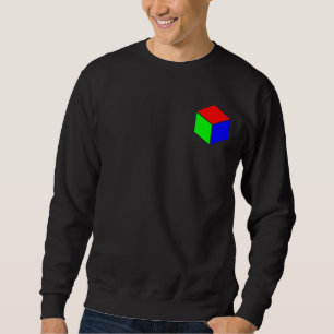 Sweatshirt Cube - Rouge vert et bleu