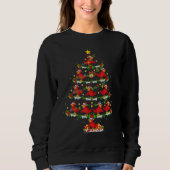 Sweatshirt Cuckoos Bird Xmas Lights Cuckoos Christmas Tree (Devant)