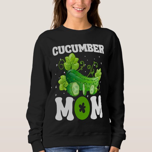 Sweatshirt Cucumber Mom Vegetable Mothers' Day Gardener (Devant)