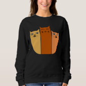 Sweatshirt Cuddle Puddle of Cats (Devant)