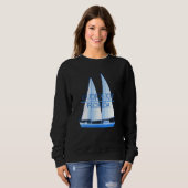 Sweatshirt Cudjoe Key Florida Côtière Nautique Voilier (Devant entier)