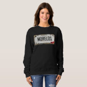 Sweatshirt Cuernavaca Morelos México Plaque de licence Esthét (Devant entier)