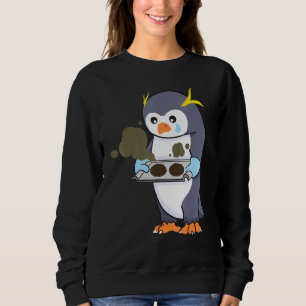 Sweatshirt Cuisine Gâte Pingouin Chef Cuisinier Cuisinier