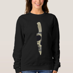 Sweatshirt Cuisinier Chef Cuisine Knife Crâne